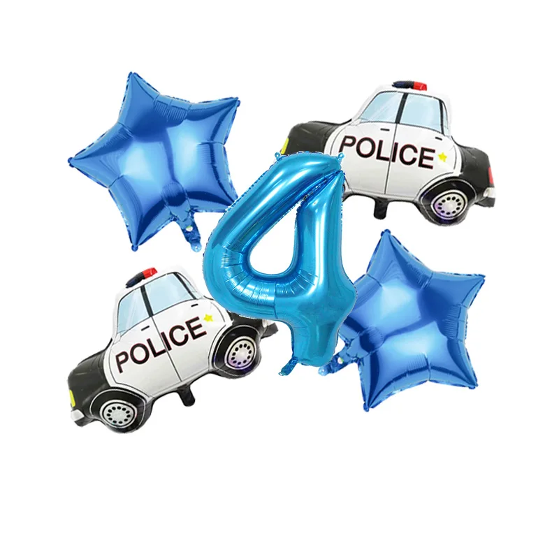 5Pcs Police Car For…