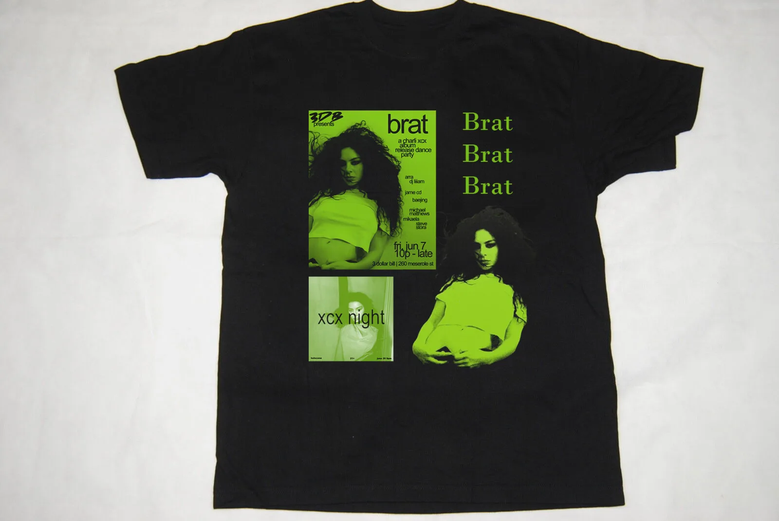 Charli XCX Brat Gift For Fans Black T-Shirt Cotton All Size