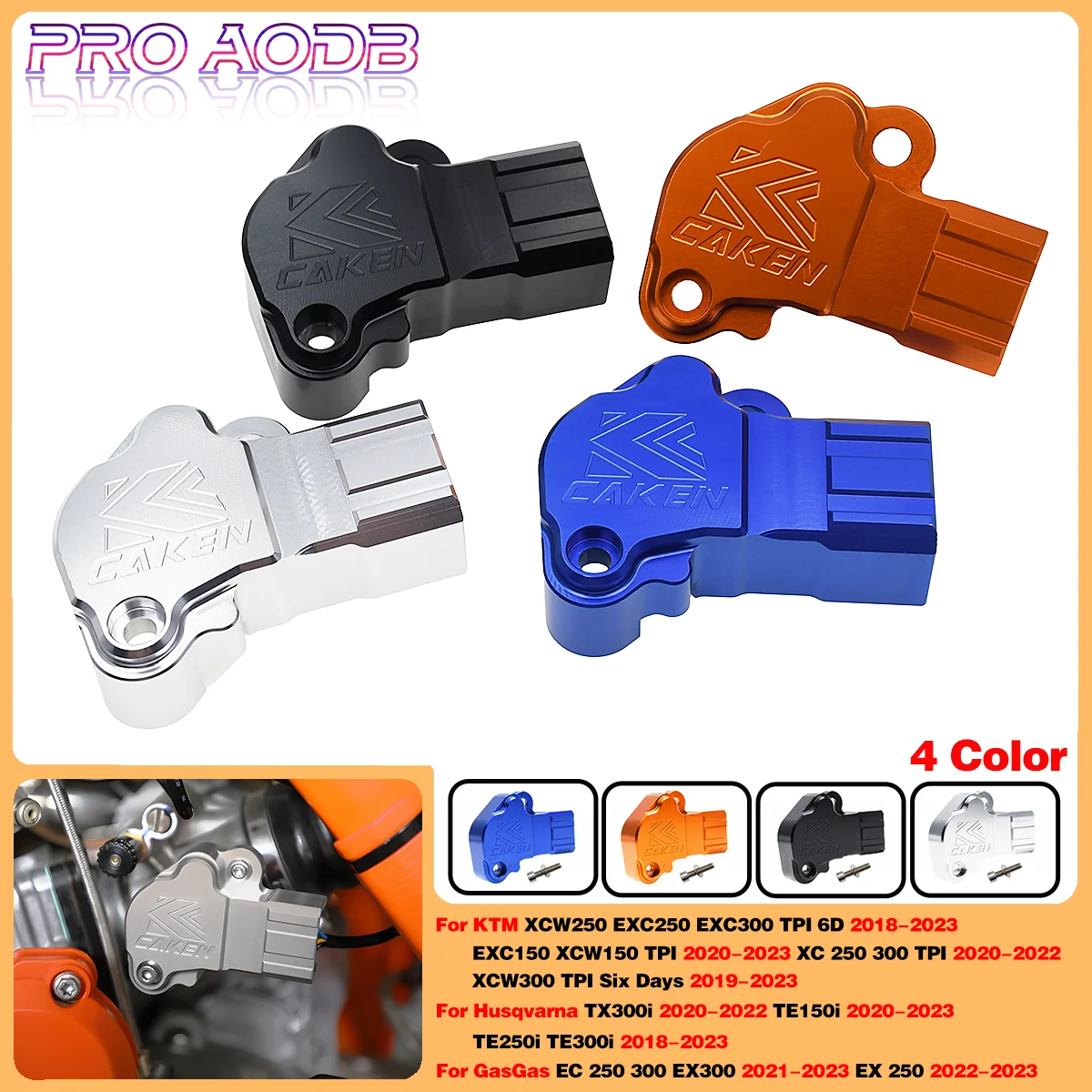 

CAKEN Carburetor Solenoid Valve Protection Cover For KTM XCW250 EXC250 EXC300 XCW300 TPI Six Days 2019-2023 GasGas EC EX 250 300