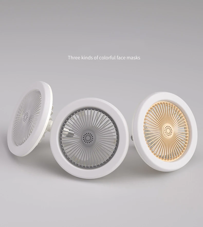 Aroma Fan Light camera da letto soggiorno luce Swing Head ventilatore invisibile Inverter luce telecomando casa ventilatore da soffitto luce