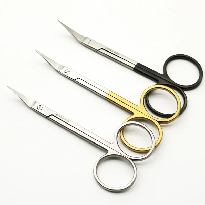 Nasal Septum Scissors Beak Scissors Beauty And Plastic Instruments Black Handle Gold Handle Stainless Steel Nose Plastic Scissor