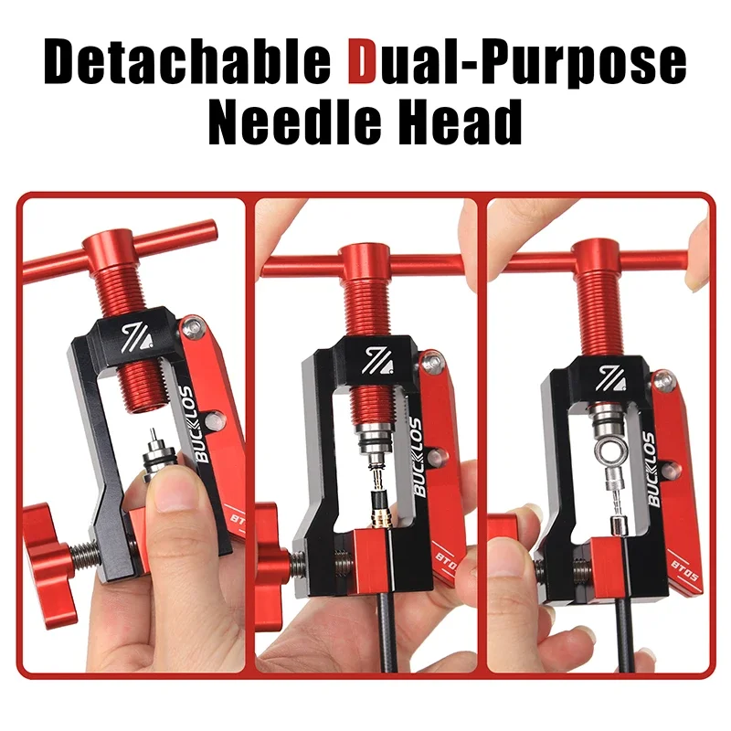 BUCKLOS Bicycle Needle Tool Bike Brake Fitting Installation Tool MTB Needle Driver Hydraulic Hose Cutters Neddle Insert