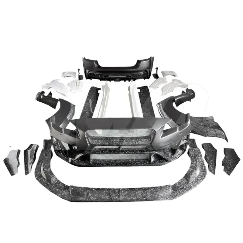 أطقم هيكل واسعة من ألياف الكربون بنصف مزورة على شكل حرف V لـ 2015-2018 سوبارو امبريزا 11 Sti Vab