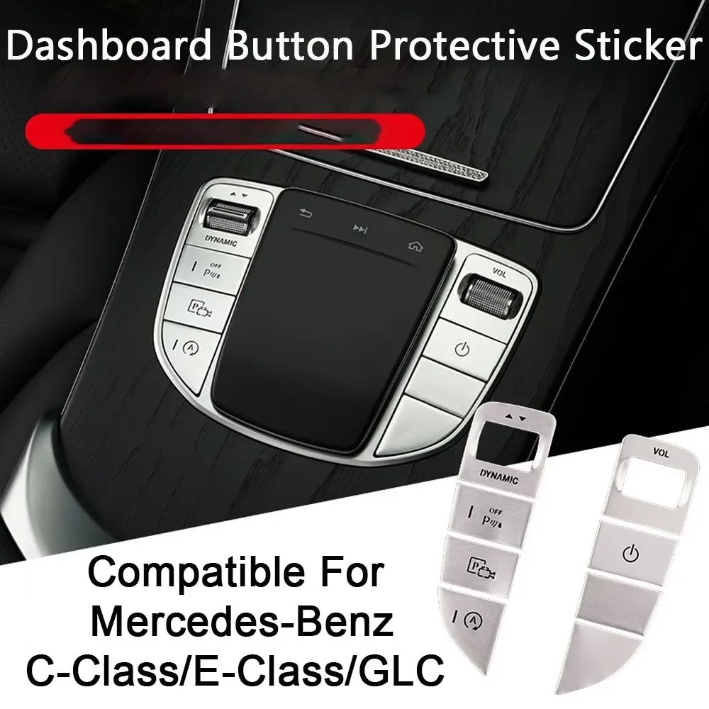 Car Interior Protecting The Center Mouse Stickers  Buttons Suitable For Mercedes-Benz C-Class W206 2021-2022, C200L, GLC260L