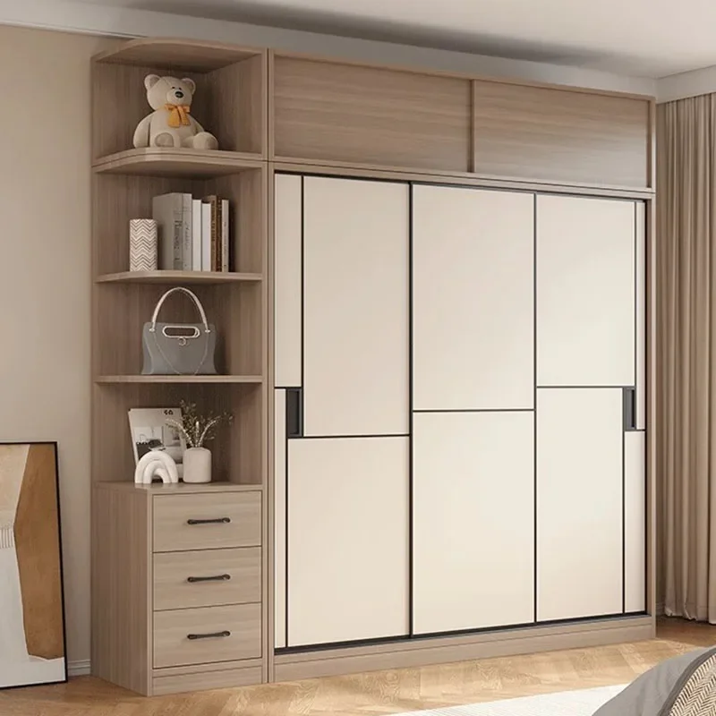 

Storage Organizer Wardrobe Nordic Multilayer Open Closets Cabinet Bedroom Wardrobes Shelf Drawers Rangement Chambre Furniture