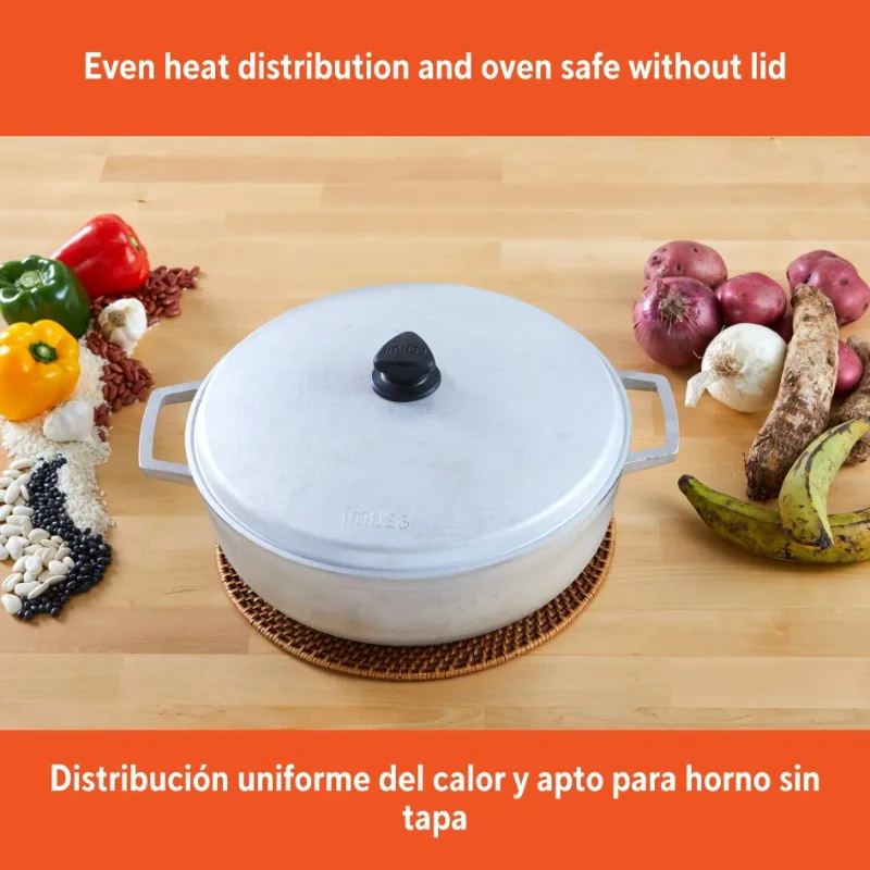 Caldero in alluminio pressofuso da 7,5 qt - 30 cm