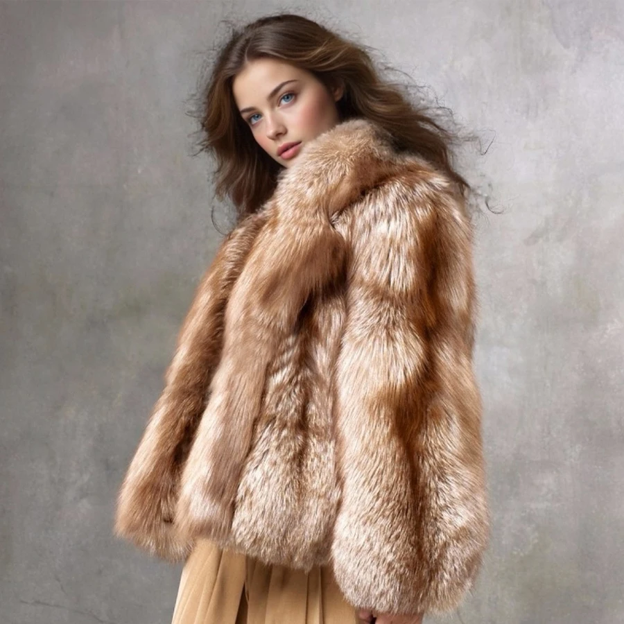 겨울 리얼 폭스 퍼 코트 천연 풀 스킨 폭스 퍼 아우터 영국식 칼라 정품 퍼 재킷 명품 리얼 퍼 코트 여성용