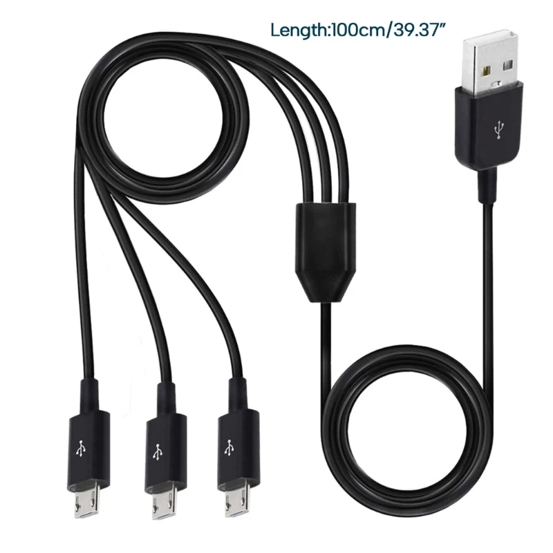 Micro USB Splitter Cables Simultaneous Data Transfer and Charging Cable Drop Shipping