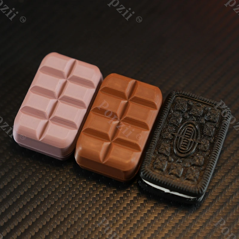 OTHER EDC Chocolate Unlimited Push Slider Fingertip Tricks EDC Flips Fidgeting toy Magnetic Snap coin Anxiety Toys