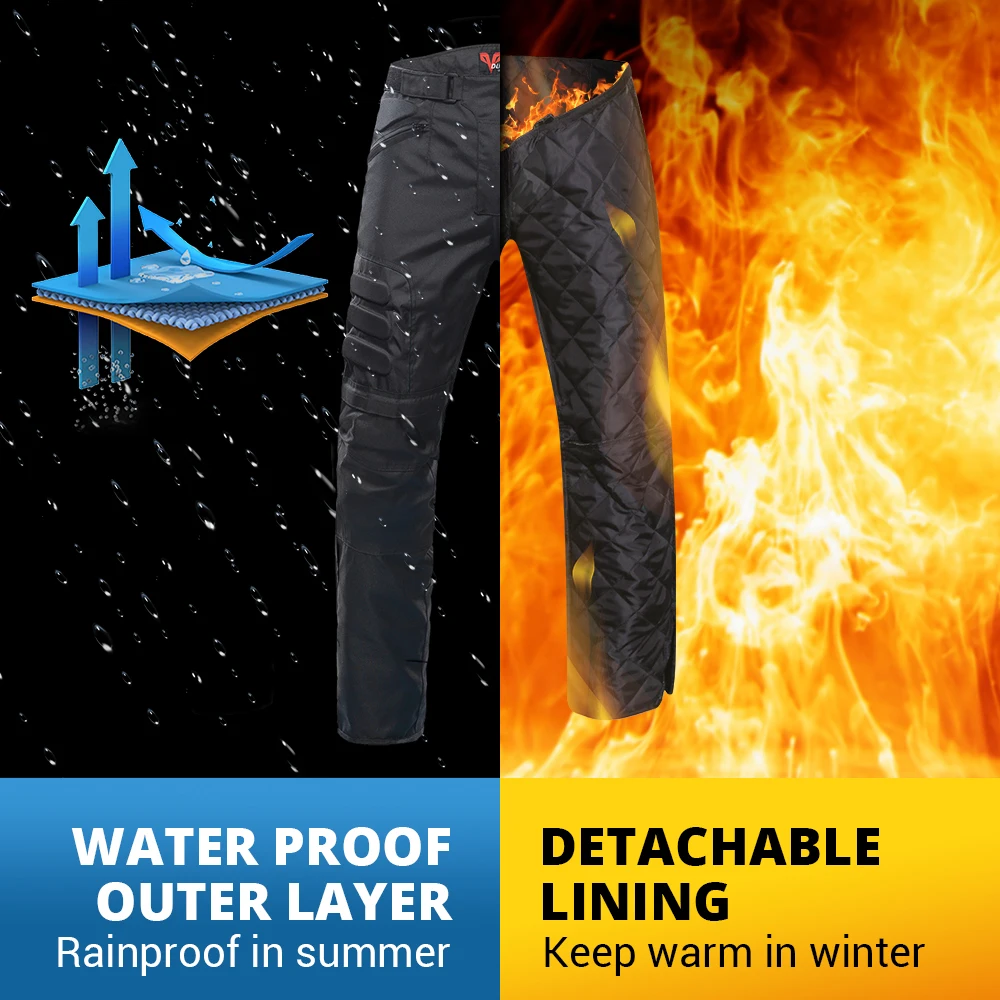 DUHAN Wear-resistant Motocross Pants Waterproof Biker Pants Anti-fall Motorcycle Equipment Keen Protection Men Motorcycle Pants