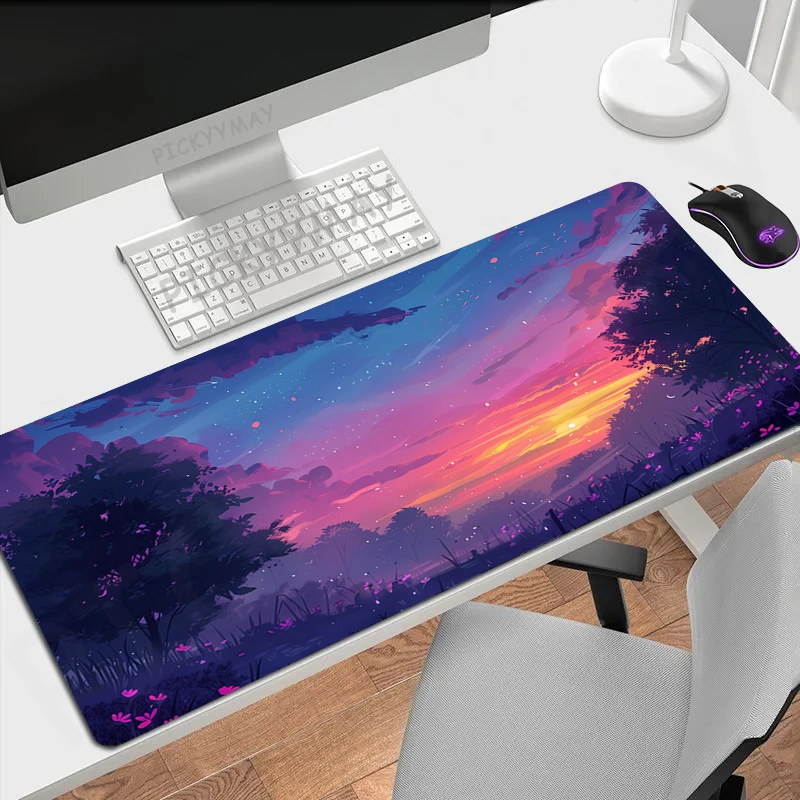 

Landscape Locking Edge Mouse Mats Large Natural Rubber Mouse Pad Waterproof Mousepads Gamer Mousepad Desk Pads Keyboard Mat