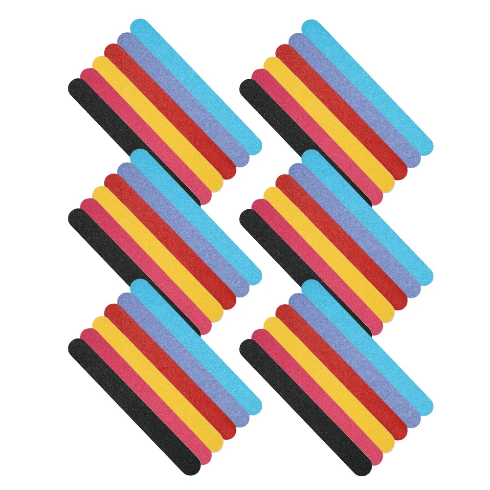 36個入り両面ファイル、天然ジェルネイル仕上げ用、耐久性のあるマニキュアツールキット、フィンガーネイルファイルセット、バルク