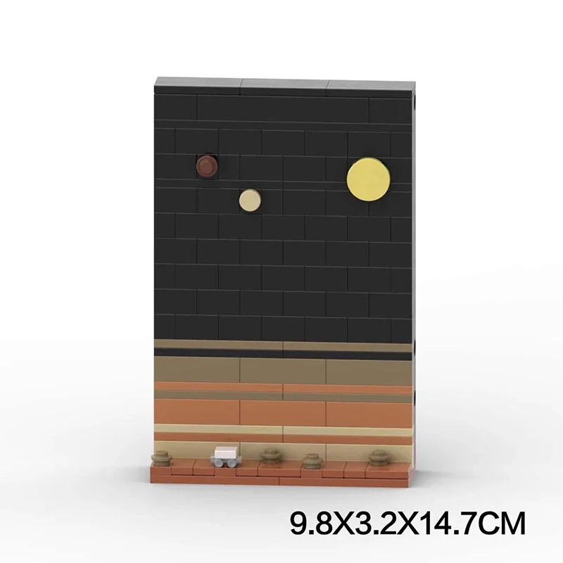 MOC Kreatives Universum Weltraumgeschichte Postkarte Baustein-Modell DIY Kinder-Puzzle Montage-Spielzeug Geburtstagsgeschenk Dekoration – Detail 20