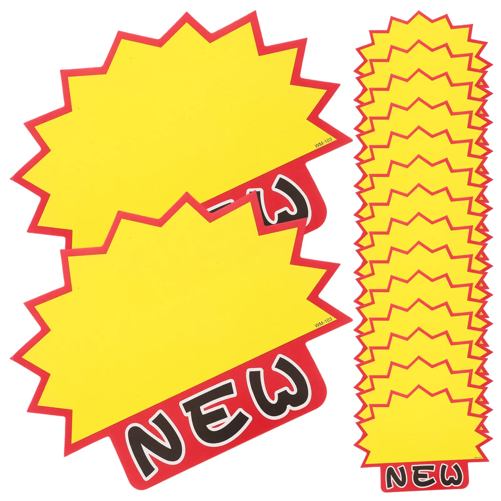 

100Pcs Price Tags Paper Self-Adhesive Retail Store Labels for Yard Sale Garage Sale Display Sign Decoration