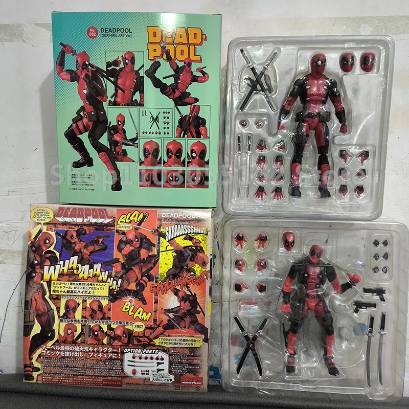 Yamaguchi Revoltech Mafex 082 Deadpool figura de acción Ultimate x-men Deadpool superhéroe Marvel juguetes coleccionables regalos de modelismo