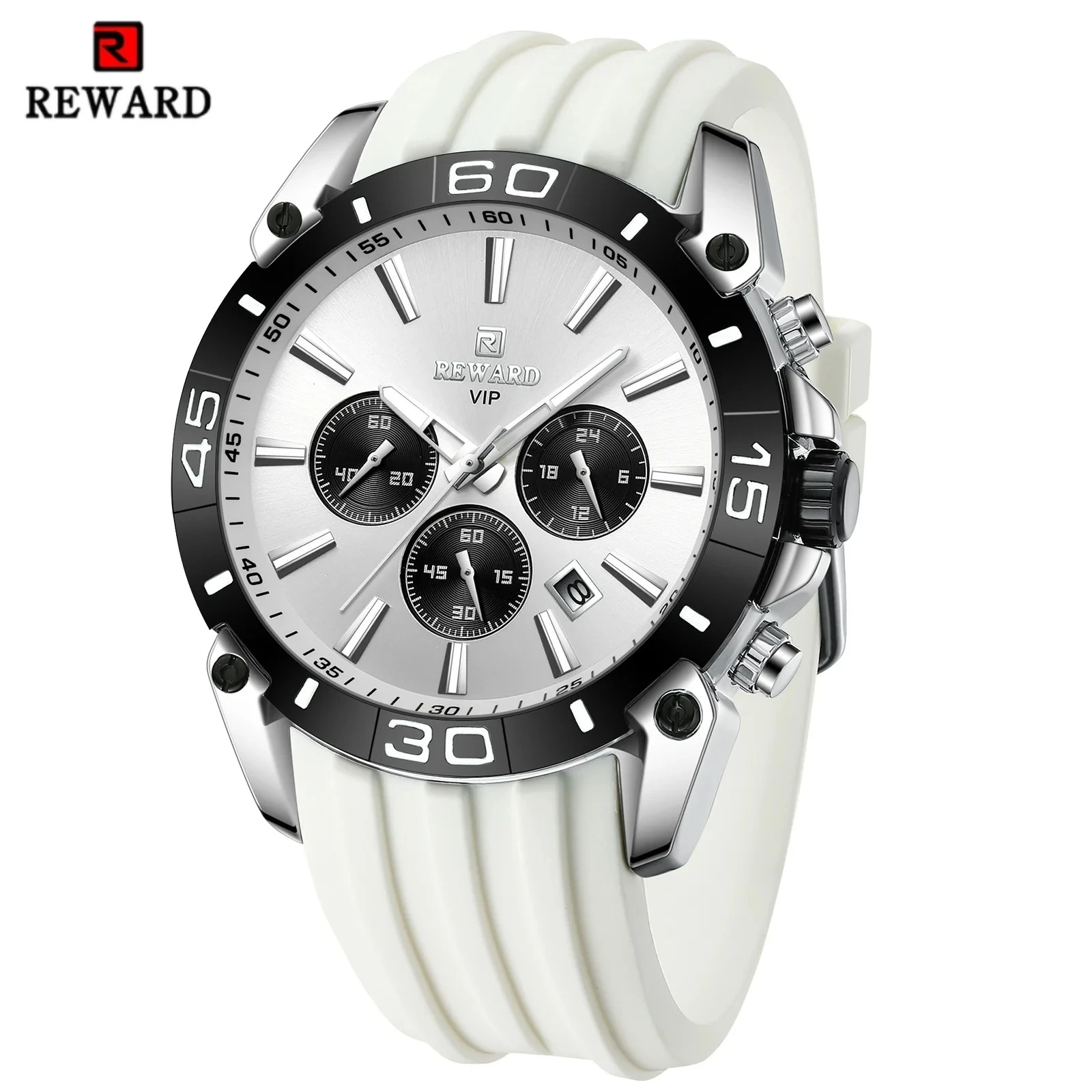 

НАГРАДА 831105 Лучший бренд, модные мужские часы, многофункциональные водонепроницаемые часы с ночником, хронограф, дата, деловые часы для мужчин