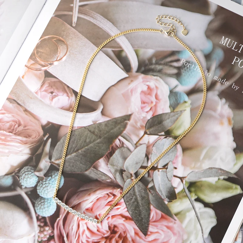 Ehhai GRA Certified Round Moissanite Radian Smile Pendant Necklace for Women 925 Sterling Silver Chain Wedding Fine Jewelry Gift