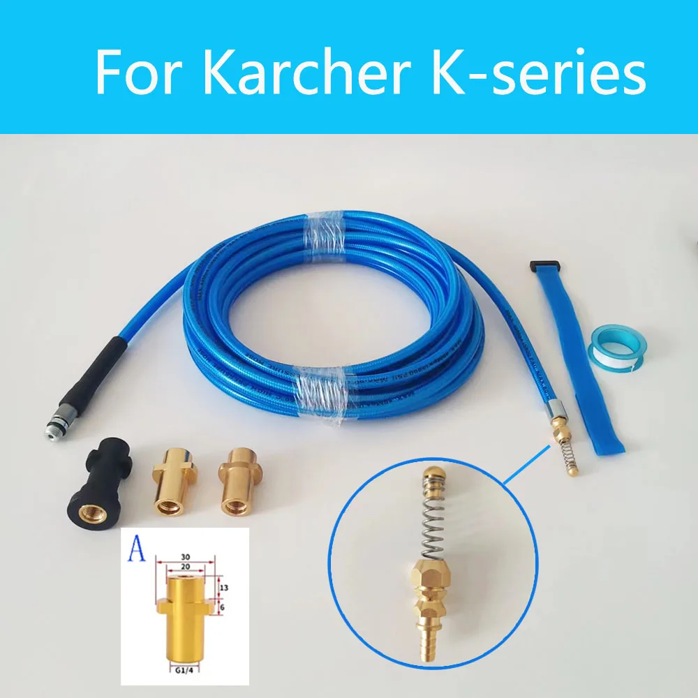 

Car Wash Hose 0.5~40M Sewer Drain Water Cleaning Hose Pressure Washer Nzzle Blockage Jet Washer Hose for Karcher Pipe-line Clean