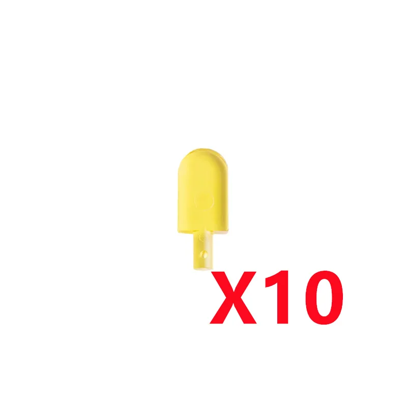 MOC City Food Building Blocks Mini Accessories Apple Fish Hot Dog Ice Cream Chicken Pizza Figures Bricks Kit Compatible Toy K041
