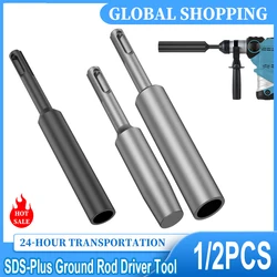 Ground Rod Driver 5/8Inch and 3/4Inch  Heavy Duty SDS-Plus Ground Rod Driver Tool Forged Steel Drill Bit Driver Durable Hammer