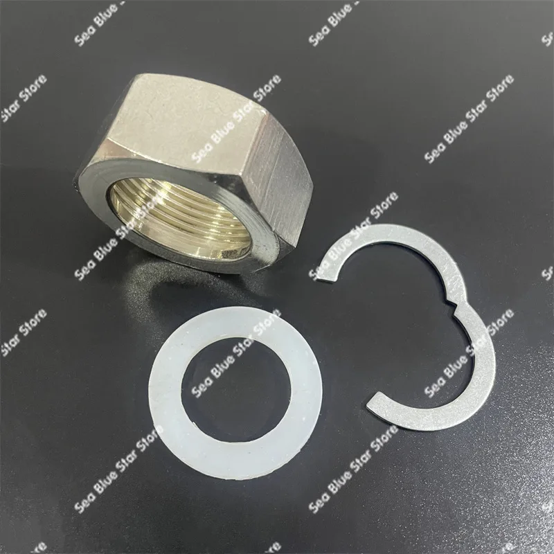 Nut 1 inch 1.2 inch 1.5 inch bellows 201 stainless steel nut water heater inlet and outlet pipe joint hexagonal nut bolt