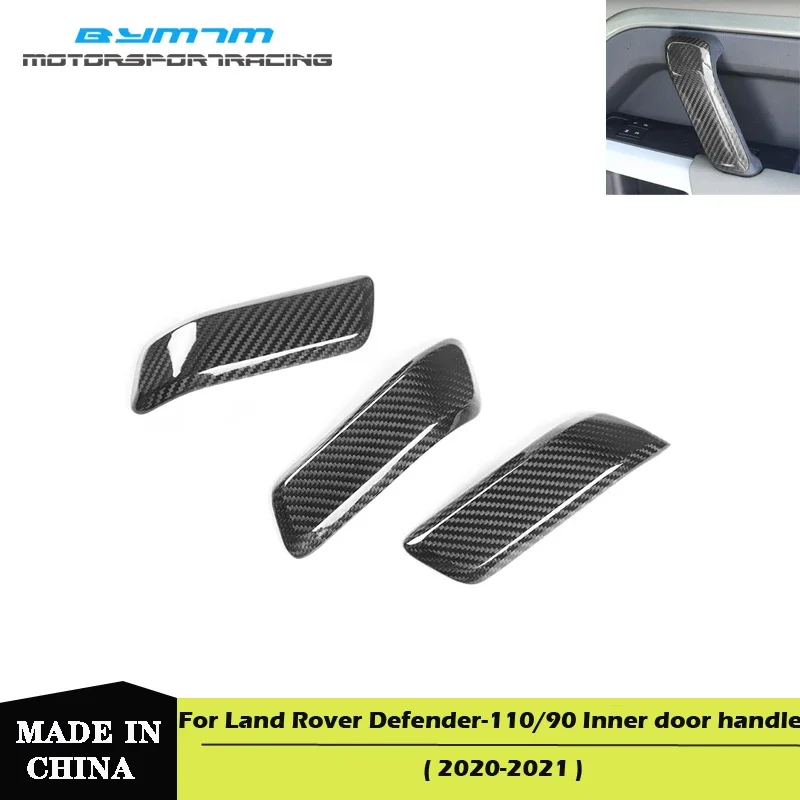 

Dry Carbon fiber Car Door inner armrest cover Auto parts Accessories For Land Rover Defender 2020-2021