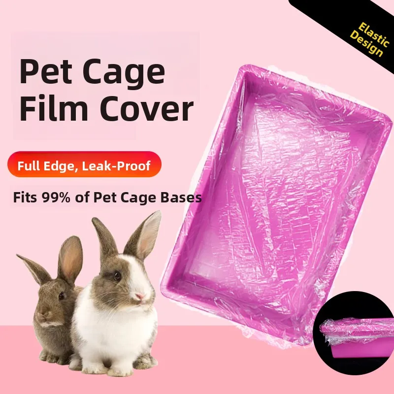 

Disposable Plastic Film Cover for Rabbit Cage Toilet Base Plate Cleaning Mat Pig Rabbit Supplies Urinal Mat Cage Liner