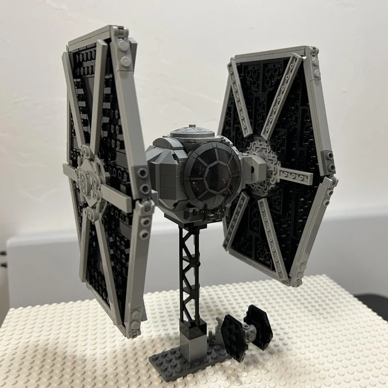 Hot 456 PCS MOC Ruimteschip Vliegtuigen Vechter Gebouw Model Aangepaste Puzzel Technologie Creatieve Assemblage Geavanceerde Kerstcadeaus