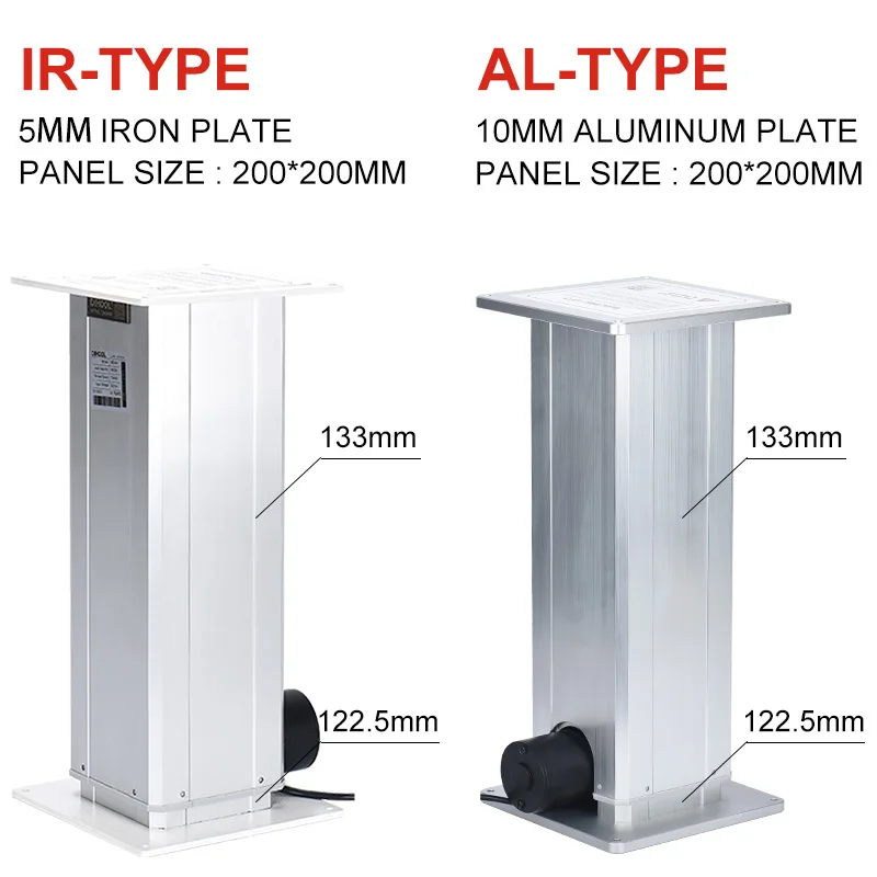 100mm Stroke 1/2/3/4 Synchronized Telescopic Lifting Column Set For Height Adjustable Couches Tables Desks With Height Memory