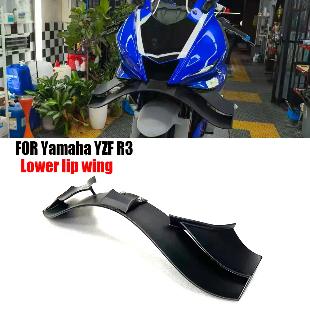 

for Yamaha R3 2022-2025 motorcycle front spoiler lower lip wing airflow guide plate downward thrust fairing lower lip accessory