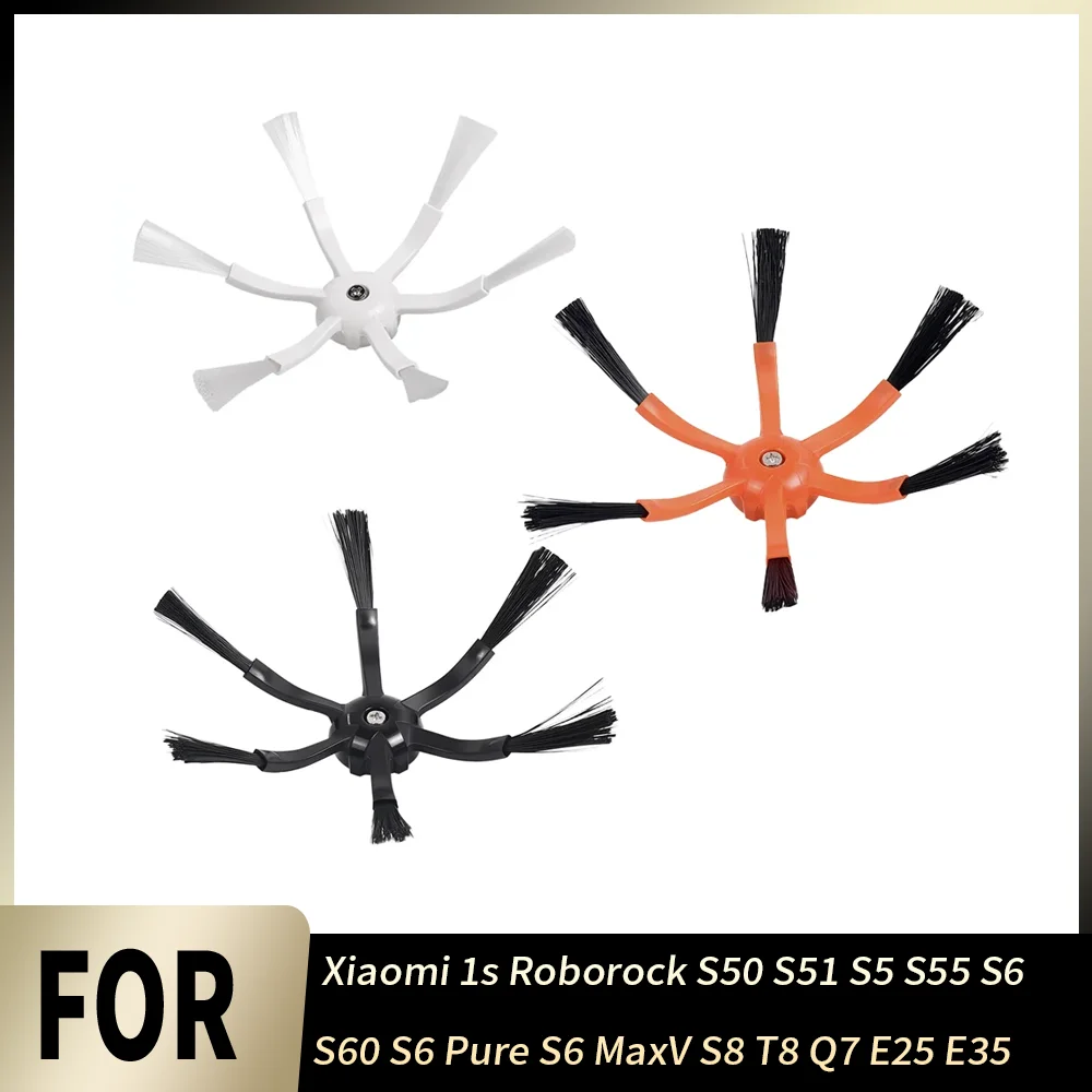 Side Brush Replacement Side‑brush Insert For Xiaomi 1s For Roborock S50 S5 S55 S6 S60 S6Pure S6MaxV S8 T8 Q7 E25 E35 Spare Parts