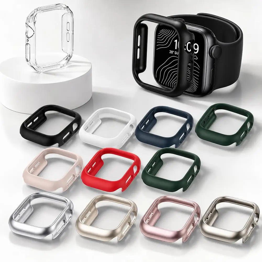 Case for Apple Watch Series 12 42 / 46mm Hard PC Bumper Protective Cover Wireless Charging Support Anti-Scratch Matte Finish