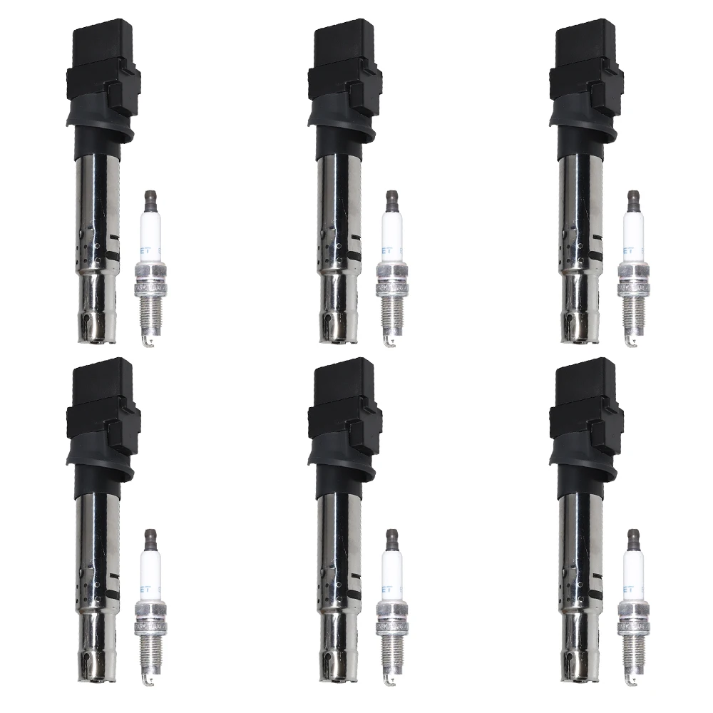 Ignition Coils Spark Plugs Kit For AUDI Q7 TT A3 PORSCHE CAYENNE VW PHAETON TOUAREG GOLF PASSAT EOS MULTIVAN EOS CC 022905100E