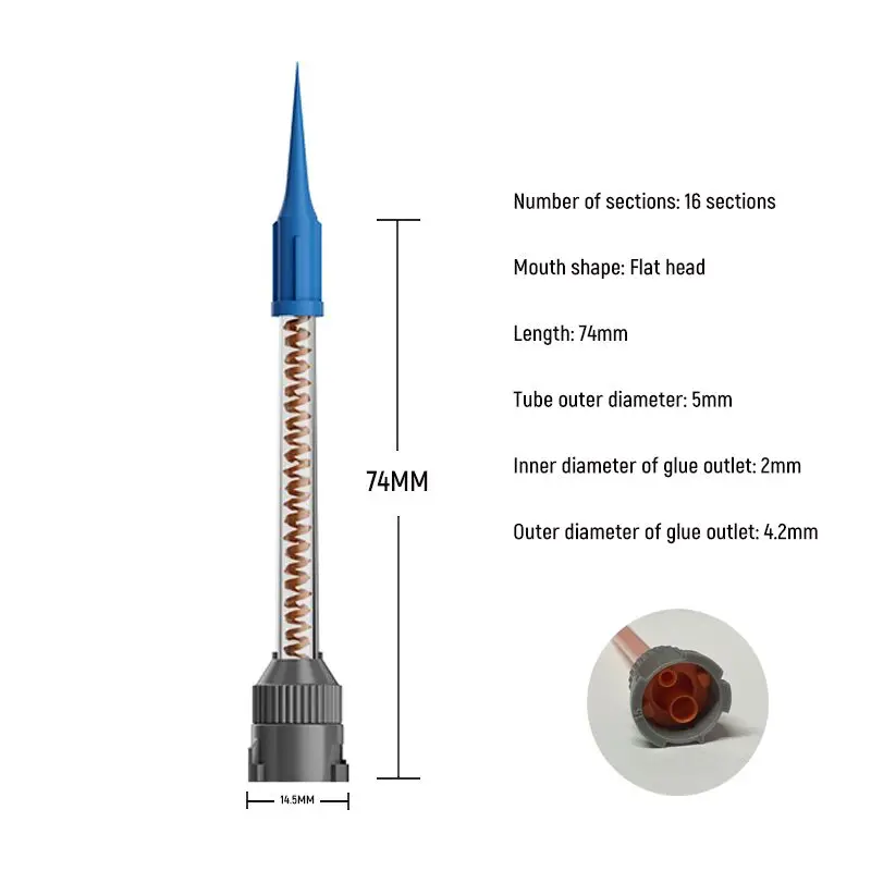 4Pcs Set Special 10:1 Multifunction Welder Structural Adhesive Tube Needle for Bonding Between Nylon and Glass Repair