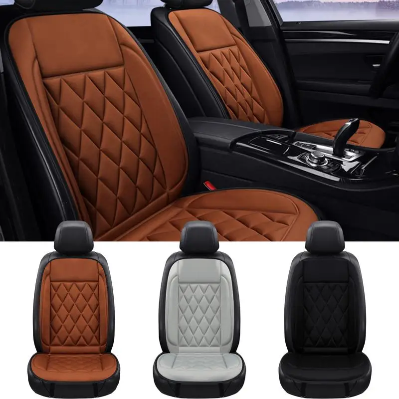 

12V/24V Car Heated Seat Cushion Durable Cloth Thicken Car Heating Pad Universal Winter Warmer Seat Heating Car Accessories