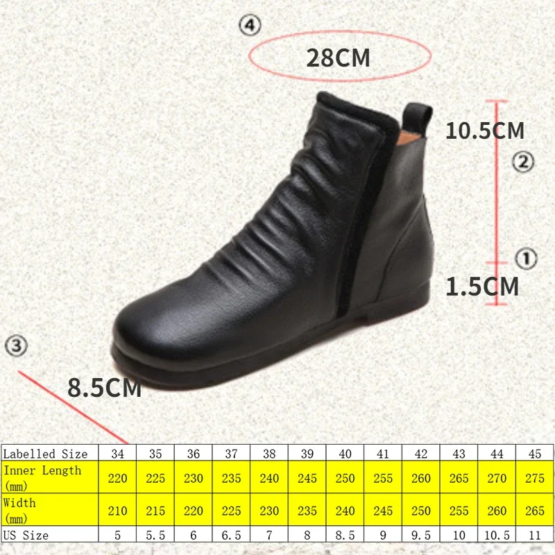 Koznoy 1,5 cm Kuh Echt leder ethnische Wohnungen Frühling klobige Absätze Frauen Wohnungen Stiefeletten Herbst Damen Mode Reiß verschluss Schuhe