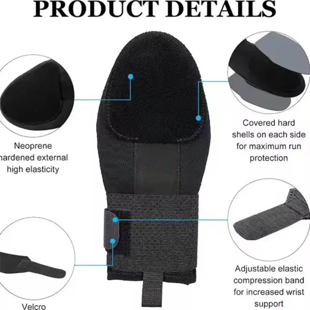 قفاز بيسبول منزلق من آيس كريم، قفاز واقٍ للمعصم قابل للتعديل، حزام ضغط عالمي، قفاز كرة لينة #5