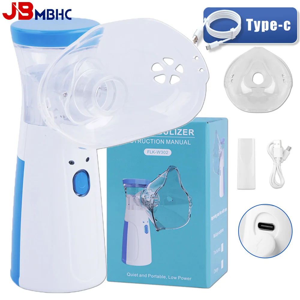 Handheld Portable Autoclean Inhale Nebulizer Mesh Atomizer Silent Inhaler Nebuliser Inhalator for Adult Kids Nebulizador