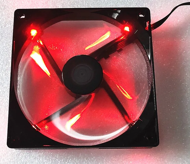 

A12025-16RB-4BP-F1 DF1202512RFHN New T400 Blizzard Fan 12025 12cm 4-Wire Speed Regulation Red Mute