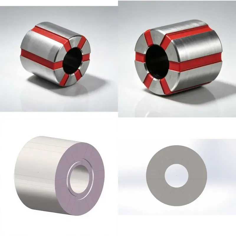 Rubber Expansion Collet, Through Hole Structure, 0.01mm Repeat Clamping Accuracy, Hydraulic Chuck Sleeve for Lathe