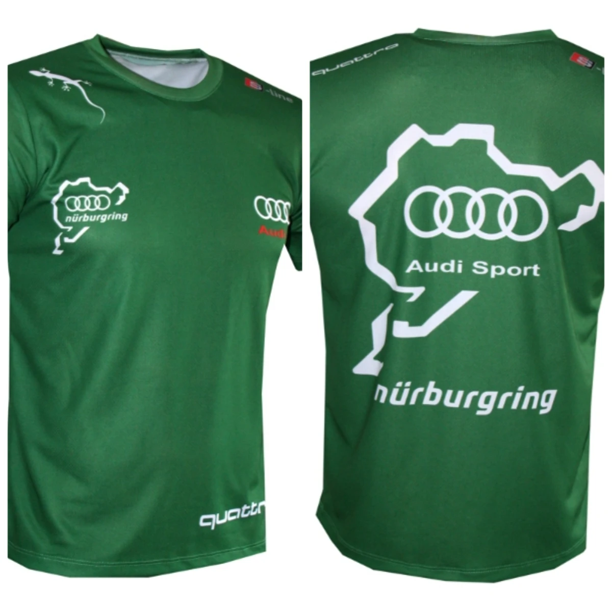 

Moto New Popular Audi Racing Shirt Crew Neck T-shirt 3D Printing Breathable and Comfortable Adult Sports Short-sleeved Top