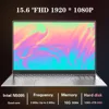 ポータブルオフィスノートブックPC,15.6インチのラップトップ,唇の画面,16GBのRAM, Intel 11 Celeron n5095a,ネットブック,Windows 10, 11 Pro 1