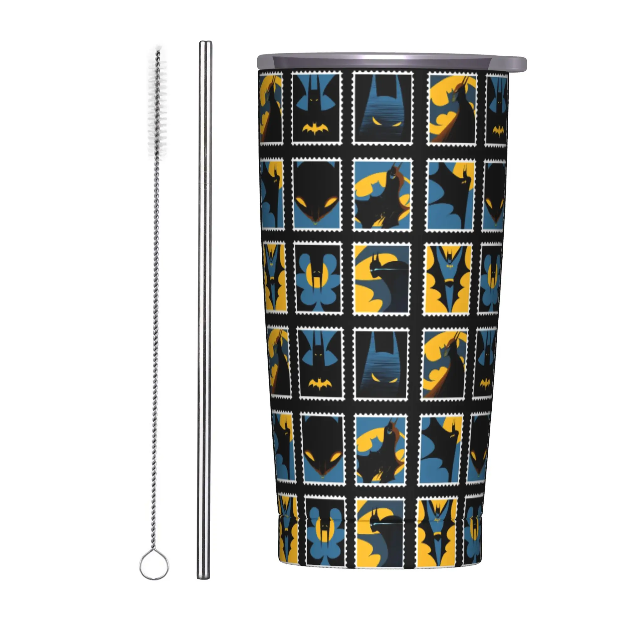 

Batmans Tumbler Vacuum Insulated Cup Stainless Steel School Mugs Water Bottle, 20oz