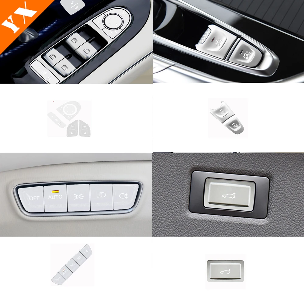 

Window Lift Switch Button Door Open Panel Sticker Trim For Dongfeng Voyah Free 2021-2023 Aluminum Alloy Interior Car Accessories