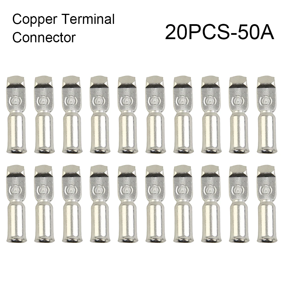 Copper Connector Cable Terminal 20 Pieces For Battery Connections For 50A FOR Anderson Style High Quality Hot Sale