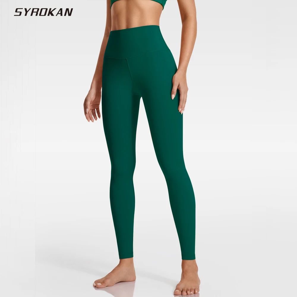 

SYROKAN Workout High Waisted Yoga Leggings for Women Tummy Control Sport Pants Yoga Pants 25 Inches