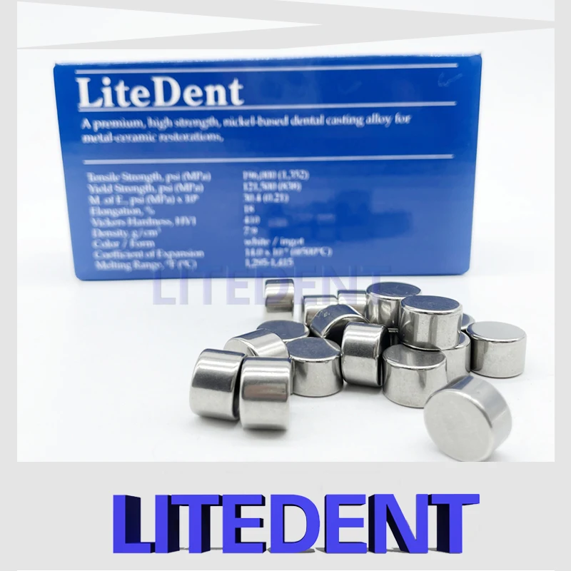 

LiteDent NiCr Nickel Chrome Base Ceramic Porcelain Metal Alloys Chroium Containing Beryllium Dental Alloy For Dental Lab