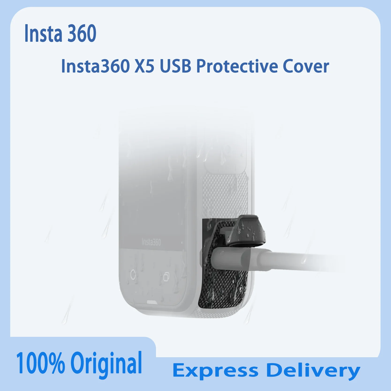 

Оригинальный USB-защитный чехол Insta360 X5 для пылезащитной и водонепроницаемой защиты портов под час зарядки и передачи данных