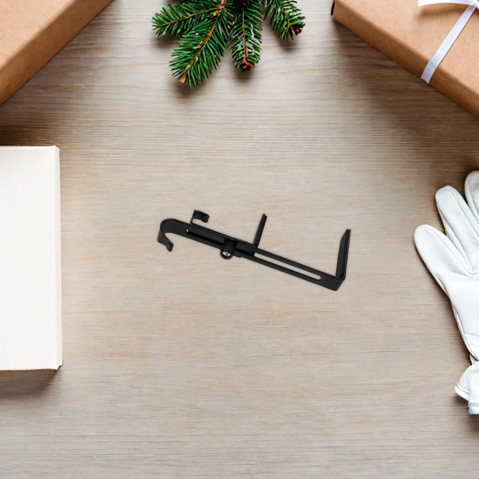 

6Pcs Adjustable Fireplace Stocking Hooks No-Drill Christmas Stocking Holders Mantel Wall Hooks Adjustable Garland Hanger