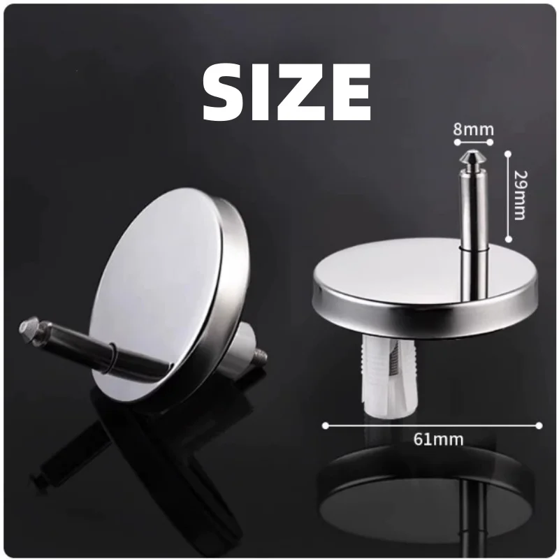 2Pcs Universal Stainless Steel Toilet Seat Connector Fix Hinge Fitting Replacement Fixings Screws Pin Bathroom Accessories